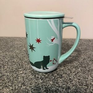 David’s tea Christmas fox Nordic mug